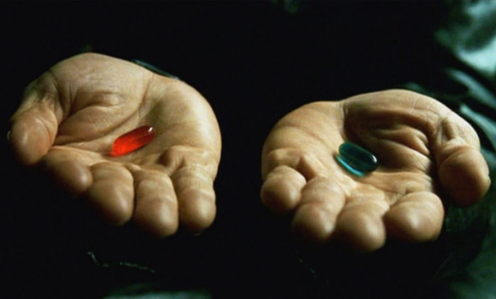 Red Pill Blue Pill Matrix
